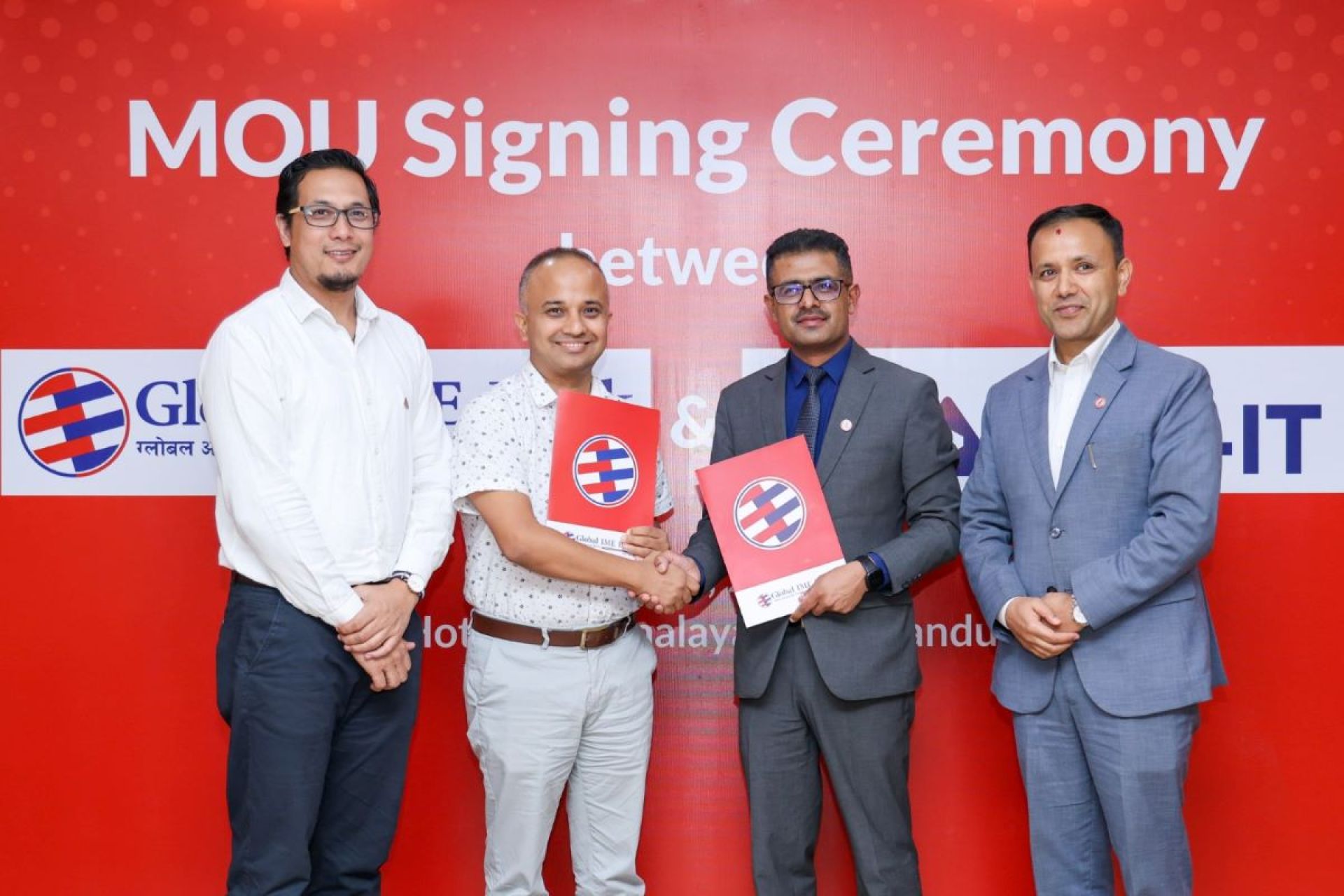 ग्लोबल आइएमई बैंक र नास–आईटीले सूचना प्रविधि क्षेत्रको विकासमा सहकार्य गर्ने